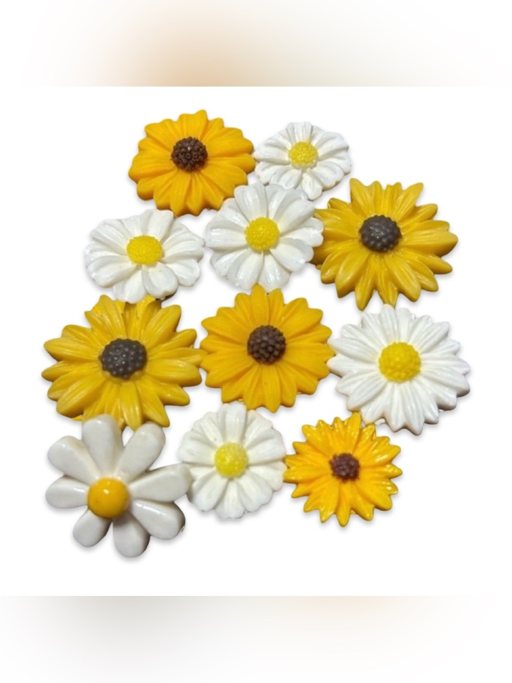 ~BUNDLE ONLY~Daisy & Sunflower Crocs Jibbits Lot#7